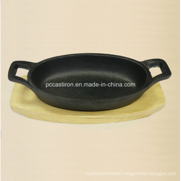 Preseasoned Cast Iron Mini Skillet Size 15.5X9.7X3cm